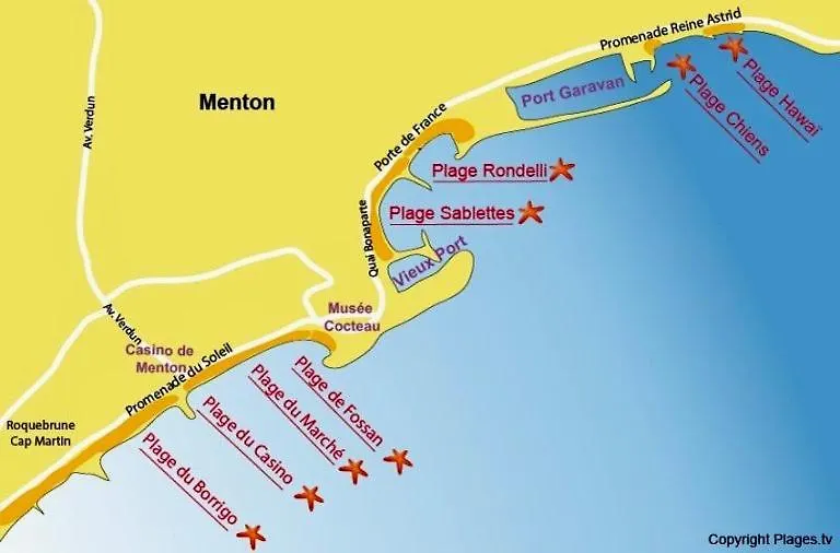 Studio La Cigale Bord De Mer Ментона Апартаменты